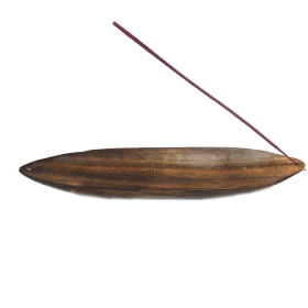 2x Arty Incense Boat - Mango wood