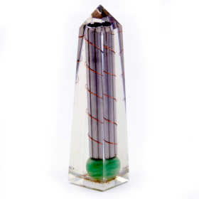 Orgonita Obelisco  Verde Aventurina - 110x30 mm
