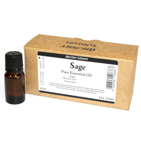10x Salvia Aceite Esencial-Sin Etiqueta 10ml