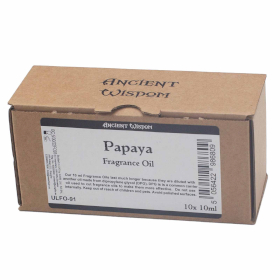 10x Aceite de Fragancia Papaya 10ml - SIN ETIQUETA