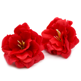 50x Flor de Jabón Artesanal - Peonía Pequeña - Rojo