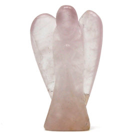 Angel de Piedras Preciosas Tallado a mano - Cuarzo Rosa