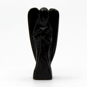 Angel de Piedras Preciosas Tallado a mano - Agata Negra