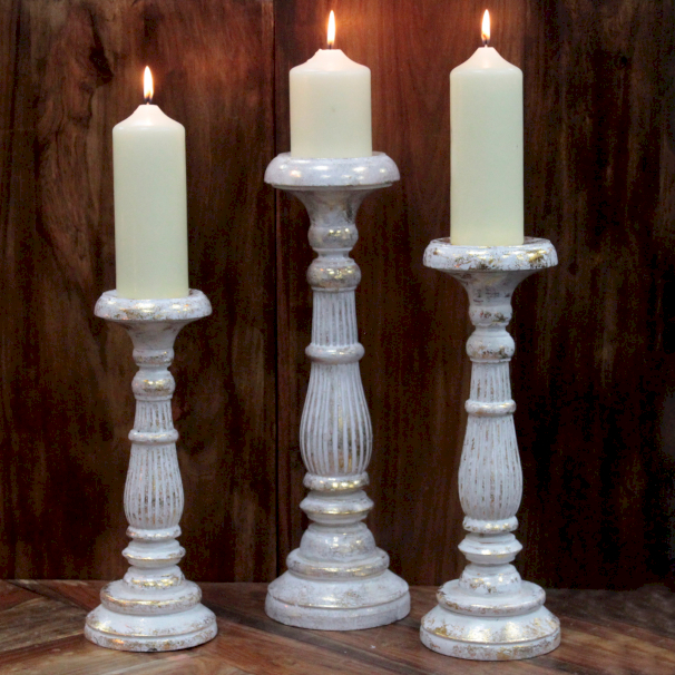 Candelabros de velas vintage